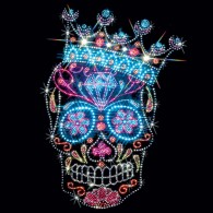 Rhinestone Crown Sugar Skull